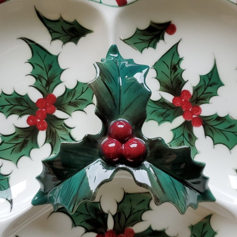 🎅Christmass Mistletoe🎄  3 Tier Platter. - Picture 4 of 15